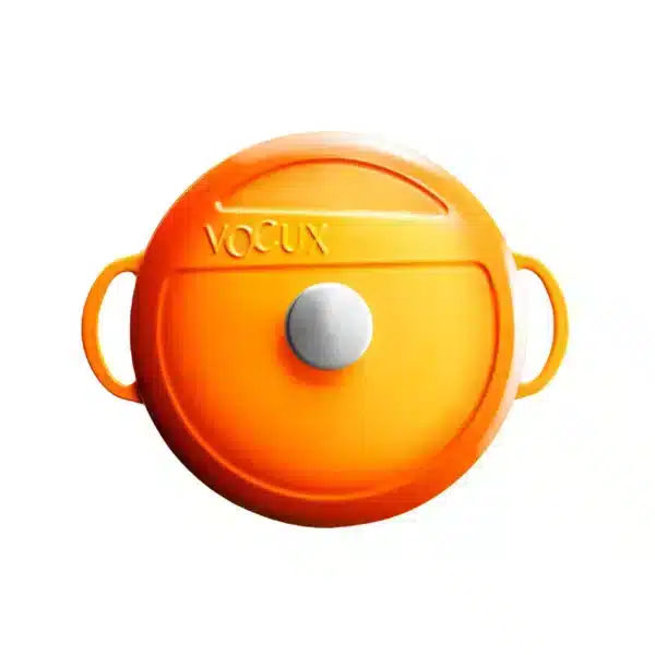 Voeux Amusant Round Casserole 28 cm Orange - -Voeux Kitchen